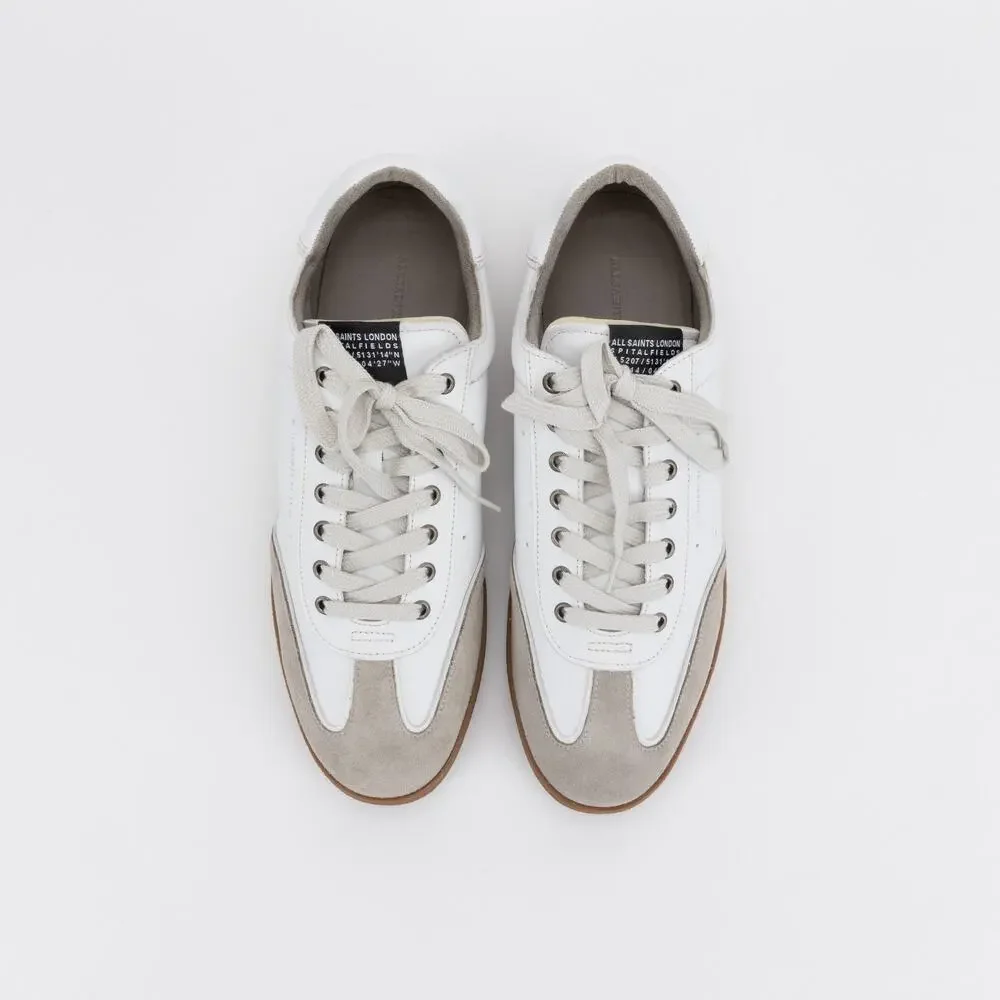 Allsaints Men Leo Low Top Sneaker White/Gum Size 12US/45EU
